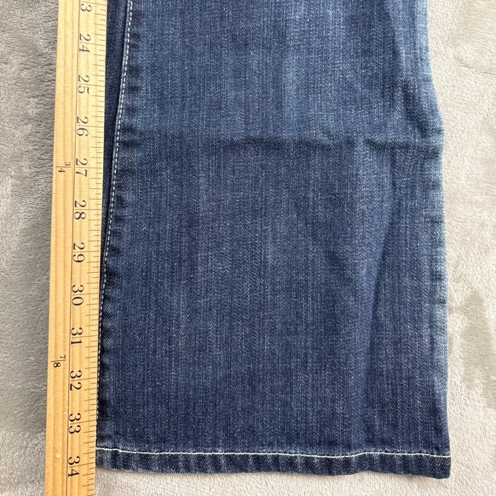 Guess Jeans Mens 31 Blue Bootcut Dark Wash Denim Pants Cotton Macau